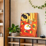 Citroenen en Kruik (naar Matisse), Bloemen & Stilleven schilderij aan de muur in interieur